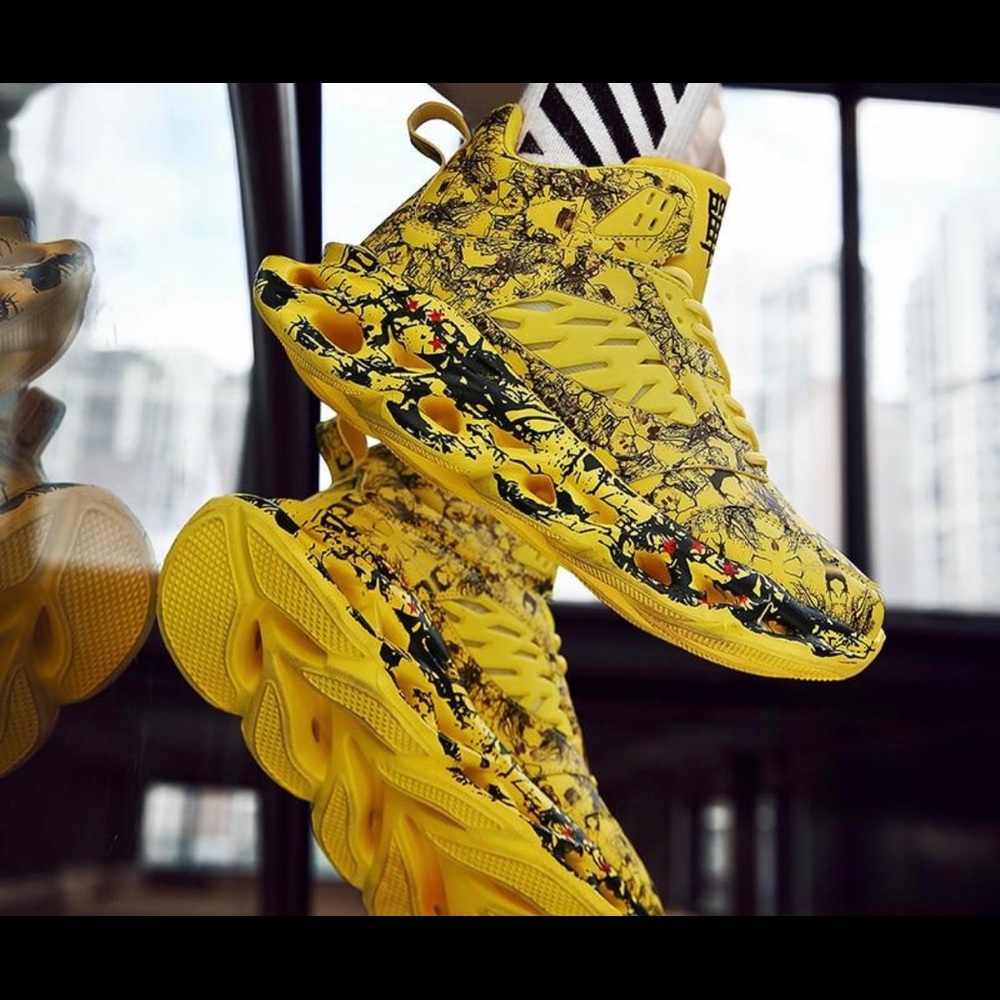 Slime!!! Rouge Graffiti’s High top chunky’s - Picture 2 of 5